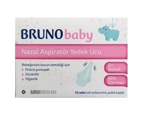 Bruno Baby Nazal Aspiratör Yedek Uç 10 Adet