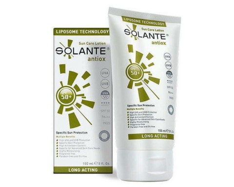 Solante Antiox Spf 50 150 ML Anti Aging Etkili Güneş Kremi Solante Antiox Spf 50 150 ML Anti Aging Etkili Güneş Kremi