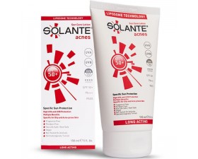 Solante Acnes Spf 50 150 ML Yağsız G&uuml;neş Kremi