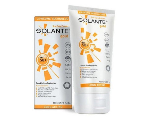 Solante Gold Krem Spf 50 150 ML Yağsız Güneş Kremi Solante Gold Krem Spf 50 150 ML Yağsız Güneş Kremi
