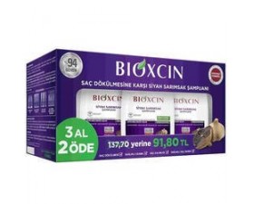 Bioxcin Siyah Sarımsak Şampuanı 3 al 2 &ouml;de  D&ouml;k&uuml;lme &Ouml;nleyici Şampuan