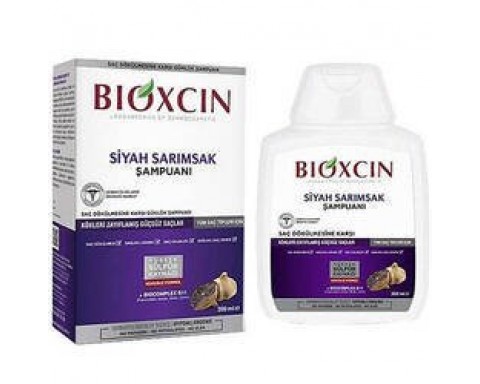 Bioxcin Siyah Sarımsak Şampuanı 300 ML Dökülme Önleyici Şampuan
