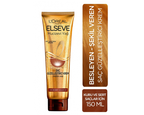L'Oréal Paris Elseve Mucizevi Yağ Saç Güzelleştirici Krem 150 Ml Kuru Sert Ciltler