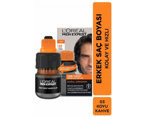 Loreal Men Expert One Twist Erkek Saç Boyası Koyu Kahve