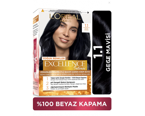 Loreal Excll Intense  1 1 Gece Mavisi