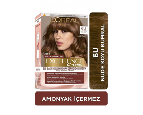 Loreal Excell Nude Drk Blond 6U Koyu Kumral Saç Boyası Loreal Excell Nude Drk Blond 6U Koyu Kumral Saç Boyası