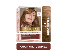 Loreal Excell Nudes Blonde 7U Nude Kumral Saç Boyası Loreal Excell Nudes Blonde 7U Nude Kumral Saç Boyası