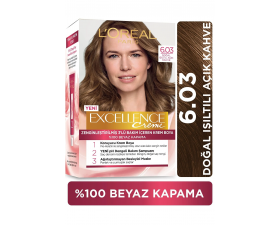 Loreal Excell 6 03 Doğal Işıltılı Açık Kahve Saç Boyası