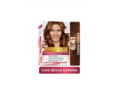 Loreal Excell 6 41 Fındık Kahve Saç Boyası Loreal Excell 6 41 Fındık Kahve Saç Boyası