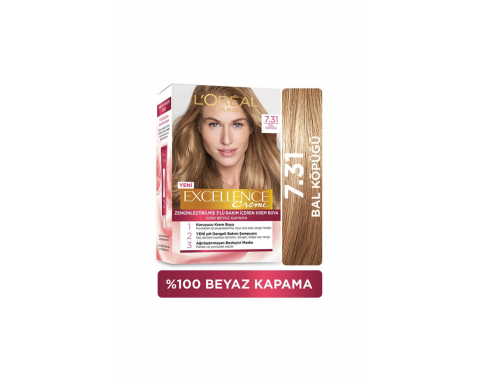 Loreal Excell 7 31 Bal Köpüğü Saç Boyası Loreal Excell 7 31 Bal Köpüğü Saç Boyası