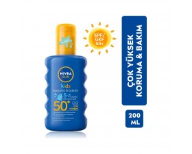 Nivea Sun Çocuk Nemlendirici Güneş Spreyi Renkli Spf 50 200 Ml