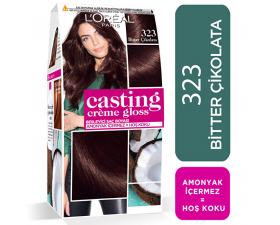 Loreal Casting Creme Gloss TR 323 Chocolat Noir Bitter Çikolata Saç Boyası