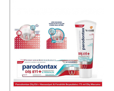 Parodontax Geliştirilmiş Tat Florürlü Diş Macunu 75 ML Parodontax Geliştirilmiş Tat Florürlü Diş Macunu 75 ML