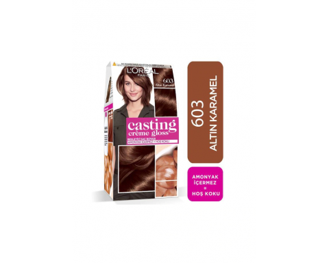 Loreal Casting Creme Gloss TR 603 Choco Macaroon Altın Karamel Saç Boyası