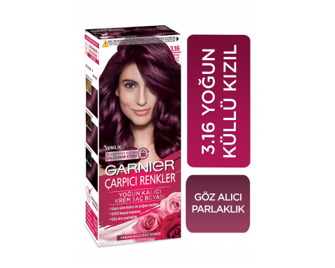 Garnıer Color Naturel Çarpıcı Renkler 3 16 Yoğun Küllü Kızıl Garnıer Color Naturel Çarpıcı Renkler 3 16 Yoğun Küllü Kızıl