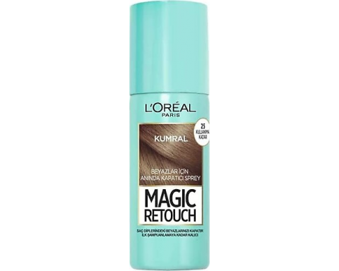 Loreal Magıc Retouch Ro 4 Beyaz Saçlar İçin Kapatıcı Sprey Kumral Loreal Magıc Retouch Ro 4 Beyaz Saçlar İçin Kapatıcı Sprey Kumral