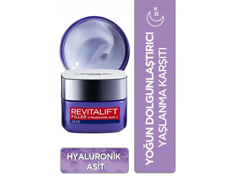 L'Oréal Paris Revitalift Filler Gece Kremi L'Oréal Paris Revitalift Filler Gece Kremi