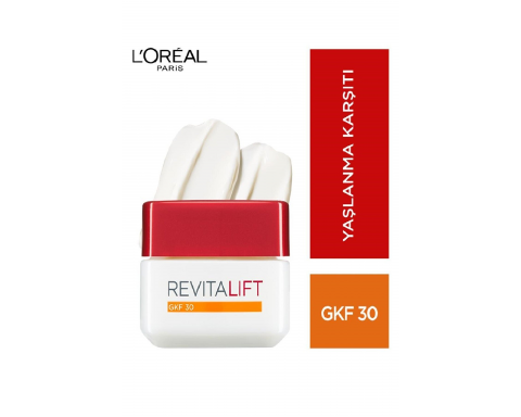 Loreal Paris Revitalift Yaşlanma Karşıtı Gündüz Kremi Gkf 30 50 ml Loreal Paris Revitalift Yaşlanma Karşıtı Gündüz Kremi Gkf 30 50 ml