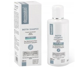 Dermoskin Biotin Shampoo For Men 200 ML Erkeklere Özel Dökülme Önleyici Şampuan