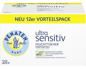 Penaten Yenidoğan Ultra Hassas Islak Havlu Parfümsüz 12 56 LI