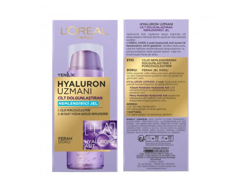 Loreal Paris Hyaluron Uzmanı Nemlendirici Jel 50 ml Loreal Paris Hyaluron Uzmanı Nemlendirici Jel 50 ml