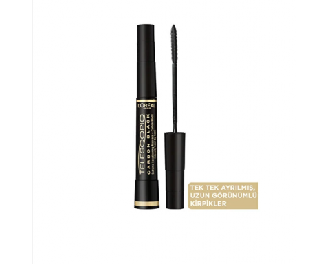 Loreal Paris Telescopic Carbon Extra Black Maskara Siyah Loreal Paris Telescopic Carbon Extra Black Maskara Siyah