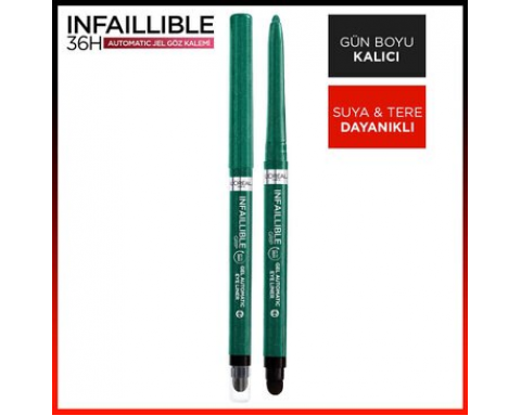 Loreal Paris Infaillable Automatic Gel Jel Eyeliner Emerald Green Loreal Paris Infaillable Automatic Gel Jel Eyeliner Emerald Green