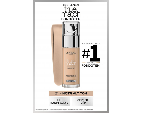 Loreal Paris True Match No 2 N Vanilla Fondöten Loreal Paris True Match No 2 N Vanilla Fondöten