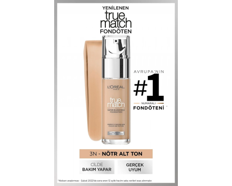 Loreal Paris True Match No 3N Creamy Beige Fondöten Loreal Paris True Match No 3N Creamy Beige Fondöten