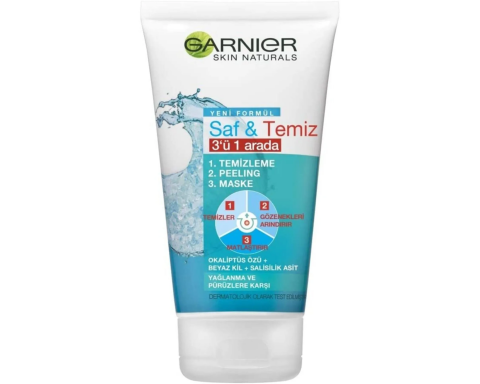 Garnier 150 ml Saf Temiz 3 In 1 Arada Temizleyici Maske Garnier 150 ml Saf Temiz 3 In 1 Arada Temizleyici Maske