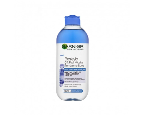 Garnier Besleyici Çift Fazlı Micellar Temizleme Suyu 400 ml Garnier Besleyici Çift Fazlı Micellar Temizleme Suyu 400 ml