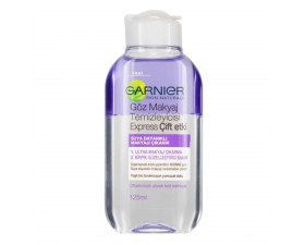 Garnier Express Çift Etkili Göz Makyaj Temizleyici 125ml Garnier Express Çift Etkili Göz Makyaj Temizleyici 125ml