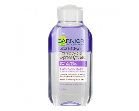 Garnier Express Çift Etkili Göz Makyaj Temizleyici 125ml Garnier Express Çift Etkili Göz Makyaj Temizleyici 125ml