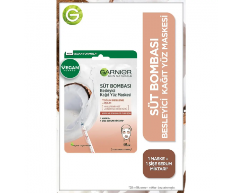 Garnier Maske Süt Bombası Yüz Besleyici Coco Garnier Maske Süt Bombası Yüz Besleyici Coco